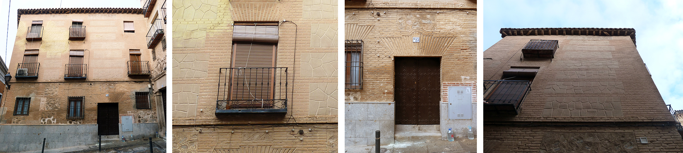 Punta paleta. Composición fachada Instituto 23, Toledo