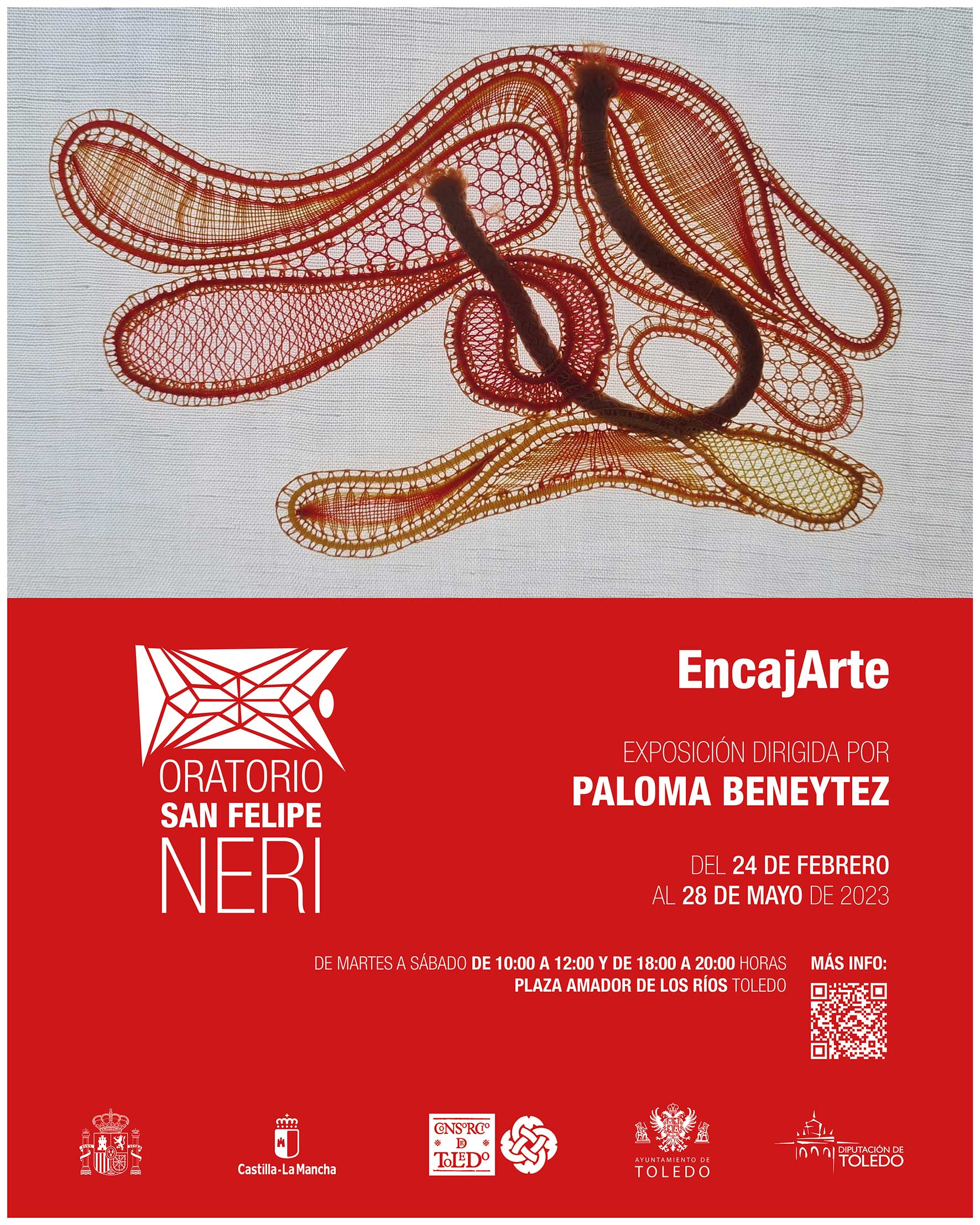 Cartel EncajArte La mujer en el arte textil