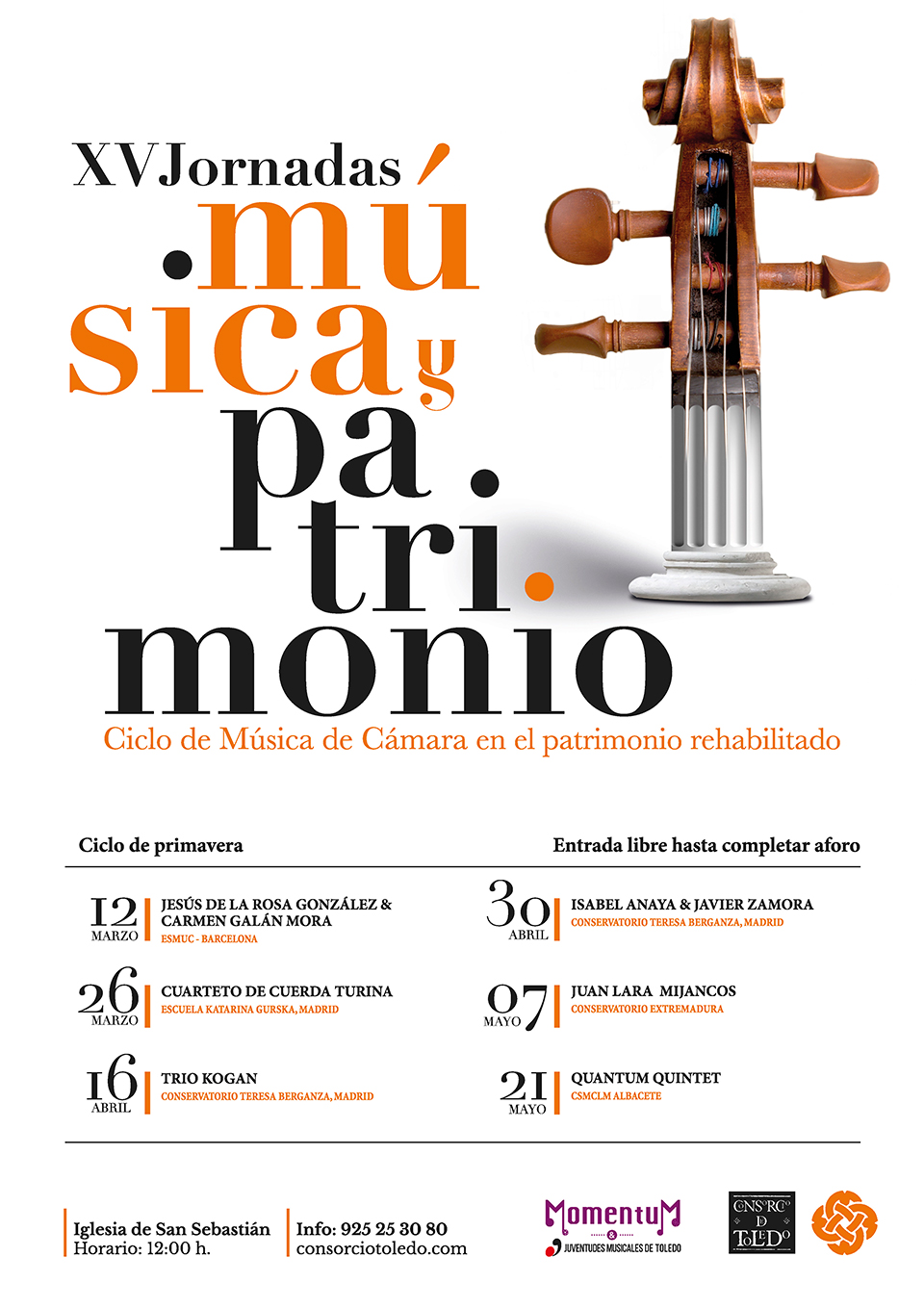 Cartel Programa del XV cilo de Música y Patrimonio