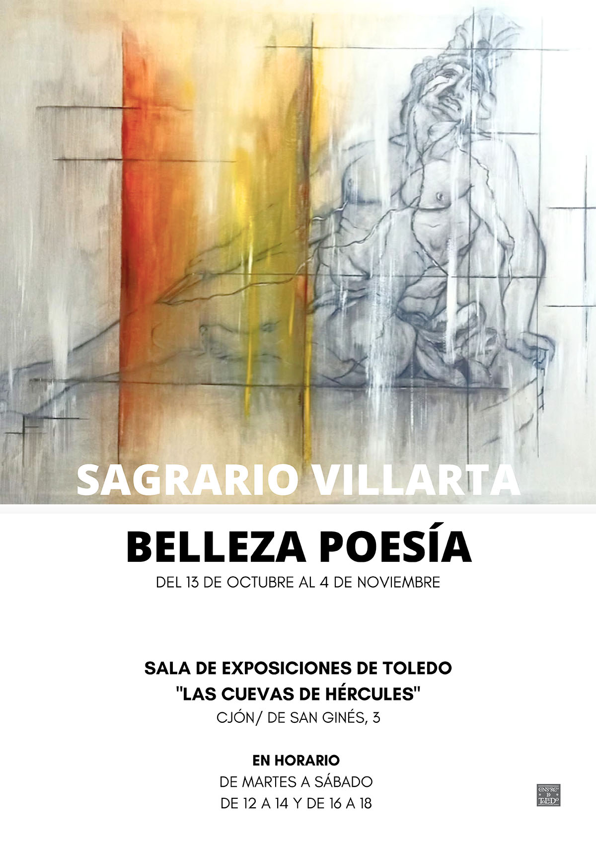 Cartel de exposición Sagrario Villarta - Belleza Poesía