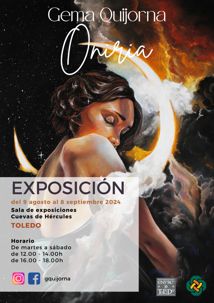 Cartel de la exposición Oniria de Gema Quijorna