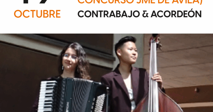 19 de Octubre. Concierto Dúo Belarc, Contrabajo y Acordeón