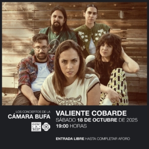 Cartel Concierto Valiente Cobarde